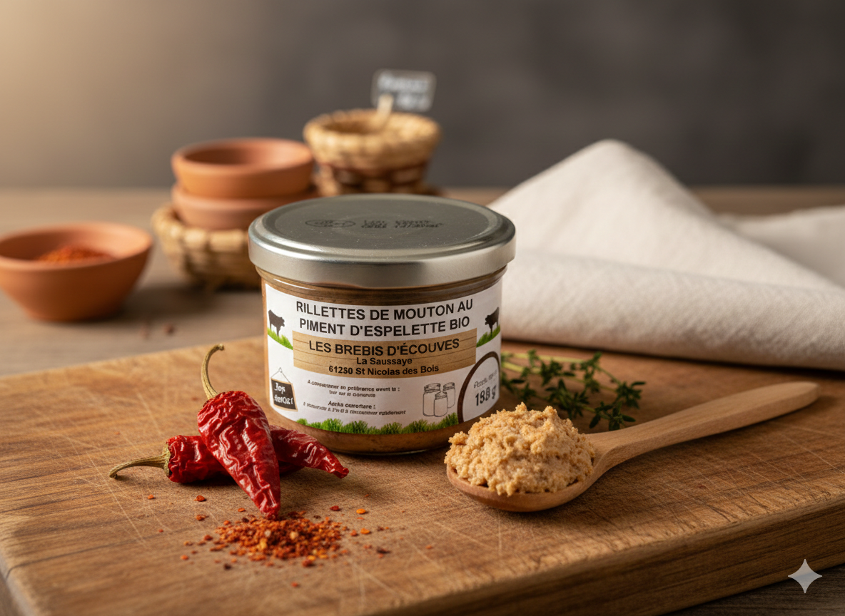Rillettes piment d'Espelette