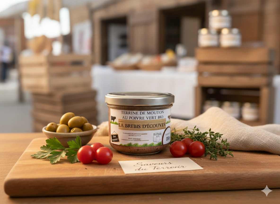 Terrine poivre vert